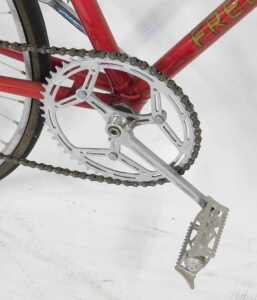 An FH Grubb bicycle, the red and cream frame with applied advertising and crest, with chrome... - 5