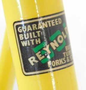 A Cycle Paris Tour de France bicycle, the Reynolds 531 yellow frame with later applied Tour de... - 9
