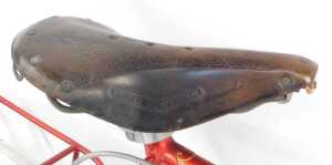 A Claud Butler bicycle, the Reynolds 531 red painted frame with CB crest and Olympic applied... - 4
