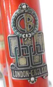 A Claud Butler bicycle, the Reynolds 531 red painted frame with CB crest and Olympic applied... - 9