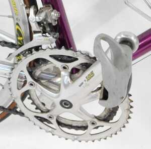 A Vitus Ovoid 222 bicycle, the purple frame with bound handlebars and Shimano 105 brakes, with... - 7