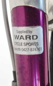 A Vitus Ovoid 222 bicycle, the purple frame with bound handlebars and Shimano 105 brakes, with... - 9
