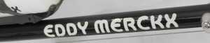 An Eddy Merckx bicycle, the Columbus TSX Corsa Extra frame with advertising and water bottles,... - 7