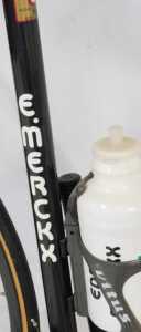 An Eddy Merckx bicycle, the Columbus TSX Corsa Extra frame with advertising and water bottles,... - 8