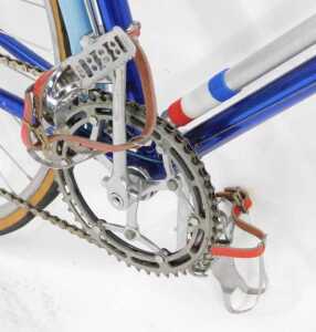 A W F Holdsworth Whirlwind bicycle, the Reynolds 531 metallic blue frame, with GB Super hood... - 5