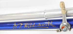 A W F Holdsworth Whirlwind bicycle, the Reynolds 531 metallic blue frame, with GB Super hood... - 6