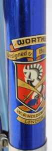 A W F Holdsworth Whirlwind bicycle, the Reynolds 531 metallic blue frame, with GB Super hood... - 7