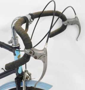 A Merlin Racing Cycles bicycle, the two-tone frame with bound handlebars and GB Sport brakes, a... - 3