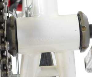 A Viscount bicycle, the cream frame with red bell and Lambert handlebars, with Spied France... - 8