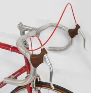 A Cinelli bicycle, the Columbus red painted frame with Primo chrome handlebars, Universal brakes,... - 3