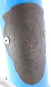 A Carlton bicycle, the pale blue frame with chrome Pivo handlebars, and a Brooks leather seat,... - 7