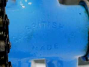 A Carlton bicycle, the pale blue frame with chrome Pivo handlebars, and a Brooks leather seat,... - 8