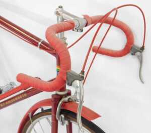 A W F Holdsworth bicycle, the maroon Reynolds 531 frame bearing advertising and crest, with... - 3
