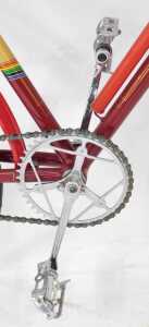 A W F Holdsworth bicycle, the maroon Reynolds 531 frame bearing advertising and crest, with... - 5