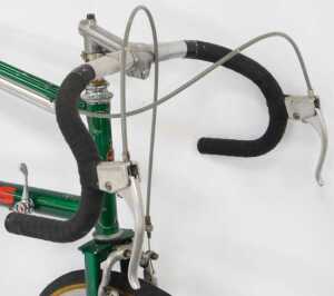 A Velos Paris touring bike, the Reynolds 531 green frame with Velos Paris advertising and crest,... - 3