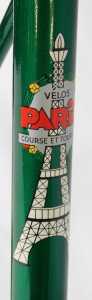 A Velos Paris touring bike, the Reynolds 531 green frame with Velos Paris advertising and crest,... - 6