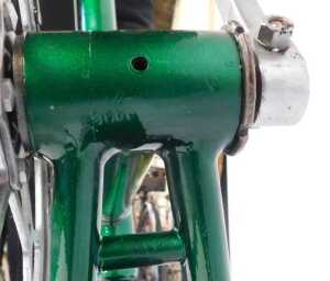 A Velos Paris touring bike, the Reynolds 531 green frame with Velos Paris advertising and crest,... - 9