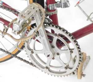 A Carpenter bicycle, the maroon frame with two crests and advertising, with Coitam chrome... - 5