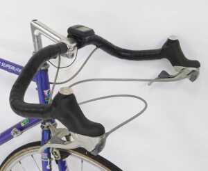 A Giant Peloton Super Light bicycle, the purple Giant Cro-moly frame with three TTT chrome... - 3