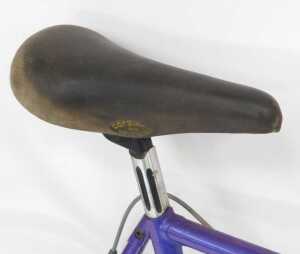 A Giant Peloton Super Light bicycle, the purple Giant Cro-moly frame with three TTT chrome... - 4