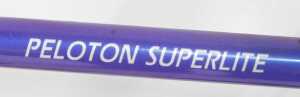 A Giant Peloton Super Light bicycle, the purple Giant Cro-moly frame with three TTT chrome... - 7