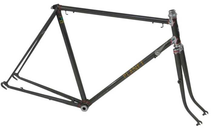 A Tildesley Cycles Limited Planet Works bicycle frame, constructed from Reynolds 531 steel, with...