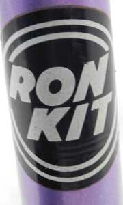 A Ron Kitching bicycle frame and fork set, purple with Ron Kitching transfers. - 3