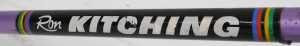 A Ron Kitching bicycle frame and fork set, purple with Ron Kitching transfers. - 4