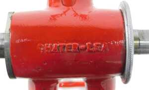 A Chater-Lea bicycle frame and fork set, red, marked Chater-Lea to bottom bracket, with polished... - 4