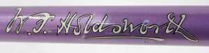 A WJ Holdsworth bicycle frame and fork set, purple, constructed from Reynolds 531 tubes, with... - 6