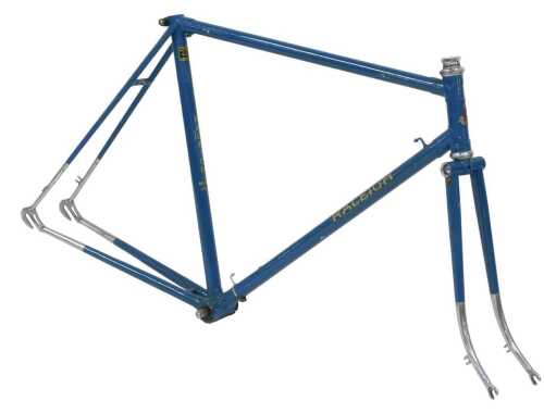 A Raleigh The All-Steel Bicycle frame and fork set, built with Reynolds 531 tubes, with an...
