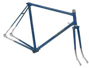 A Raleigh The All-Steel Bicycle frame and fork set, built with Reynolds 531 tubes, with an...