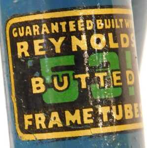 A Raleigh The All-Steel Bicycle frame and fork set, built with Reynolds 531 tubes, with an... - 6