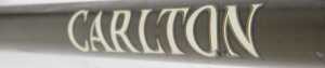 A Carlton Criterium bicycle frame and fork set, bronze and gold frame, with chromed fork and... - 5
