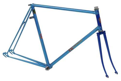 An EG Bates of Plastow bicycle frame and fork set, constructed with Reynolds 531 tubes, and...