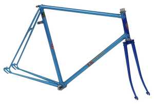 An EG Bates of Plastow bicycle frame and fork set, constructed with Reynolds 531 tubes, and...