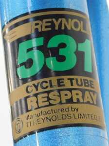 An EG Bates of Plastow bicycle frame and fork set, constructed with Reynolds 531 tubes, and... - 6