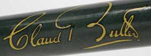 A Claude Butler bicycle frame and fork set, green with applied decals. - 4