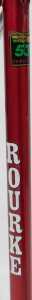 A Brian Rourke bicycle frame and fork set, constructed from Reynolds 531 tubing, red with gold... - 5