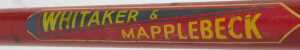 A Whittaker and Mapplebeck bicycle frame and fork set, constructed from Reynolds 531 tubing, red... - 4