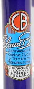 A Claud Butler racing bike frame, constructed from Reynolds 531 tubing, with polished intricate... - 4