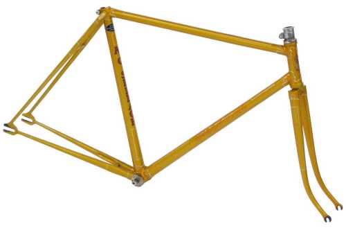 An MG Selbach bicycle frame and fork set, built with Accles and Pollock butted tubes, intricate...