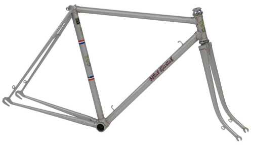 A Hill Brothers Hill Special bicycle frame and fork set, constructed from Reynolds 531 tubes,...