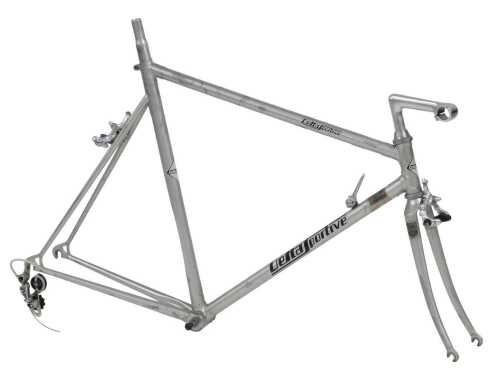 A Delta Sportive bicycle frame and fork set, constructed from Reynolds 753 tubes and forks, a...