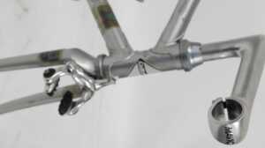 A Delta Sportive bicycle frame and fork set, constructed from Reynolds 753 tubes and forks, a... - 6