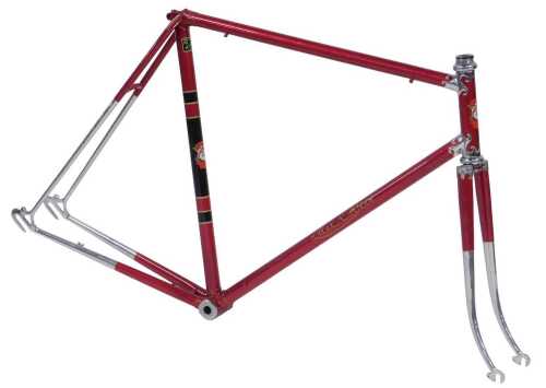 A Mal Rees of Hayes Middlesex bicycle frame and fork set, constructed with Reynolds 531 tubing,...