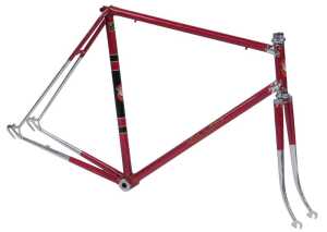 A Mal Rees of Hayes Middlesex bicycle frame and fork set, constructed with Reynolds 531 tubing,...