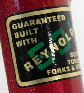 A Mal Rees of Hayes Middlesex bicycle frame and fork set, constructed with Reynolds 531 tubing,... - 6