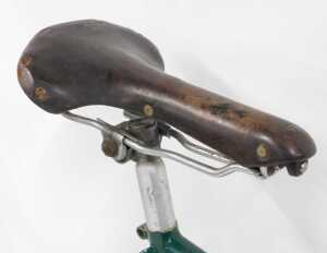 A Jack Taylor bicycle frame and fork set, green with GB handlebars, a Lycett leather seat and... - 5