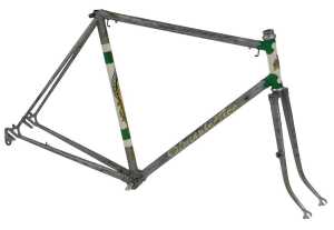 The James Cycle Company of Birmingham Olympic Ace bicycle frame and fork set, constructed from...